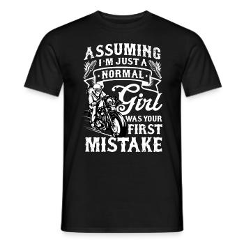 Moto - T-shirt homme - noir - Devant - AI Model Male 178 light (178cm)