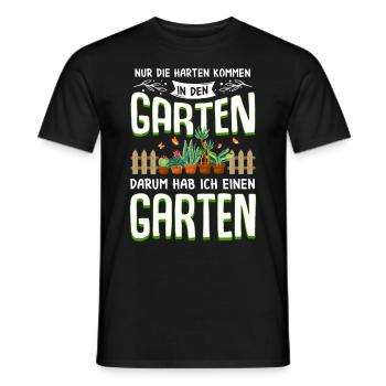 Garten - Männer T-Shirt - Schwarz - Vorne - AI Model Male 178 light (178cm)