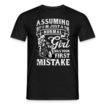 Motorrad Geschenk Motorsport Racer Motorbike Biker - Männer T-Shirt - Schwarz - Vorne - AI Model Male 178 light (178cm)