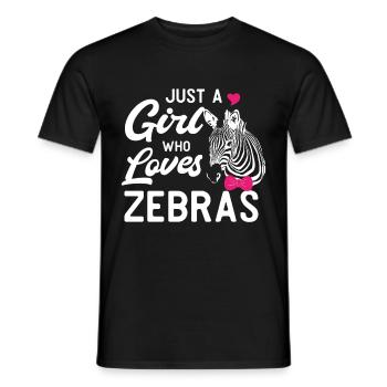 Zebra Africa Horse Hipster Gift Animal Stripe - T-shirt homme - noir - Devant - AI Model Male 178 light (178cm)