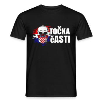 Kroatien - Männer T-Shirt - Schwarz - Vorne - AI Model Male 178 light (178cm)