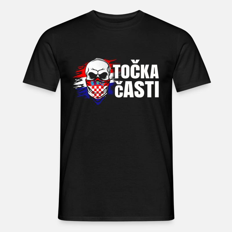 Kroatien - Männer T-Shirt - Schwarz