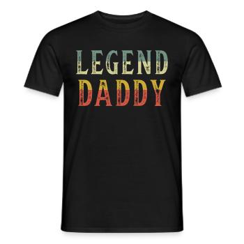 Father's Day Gift for Dad Father Daddy Dad Dad - Men's T-Shirt - black - Front - AI Model Male 178 light (178cm)