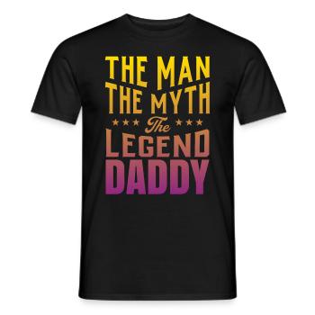 Fête des Pères - T-shirt homme - noir - Devant - AI Model Male 178 light (178cm)
