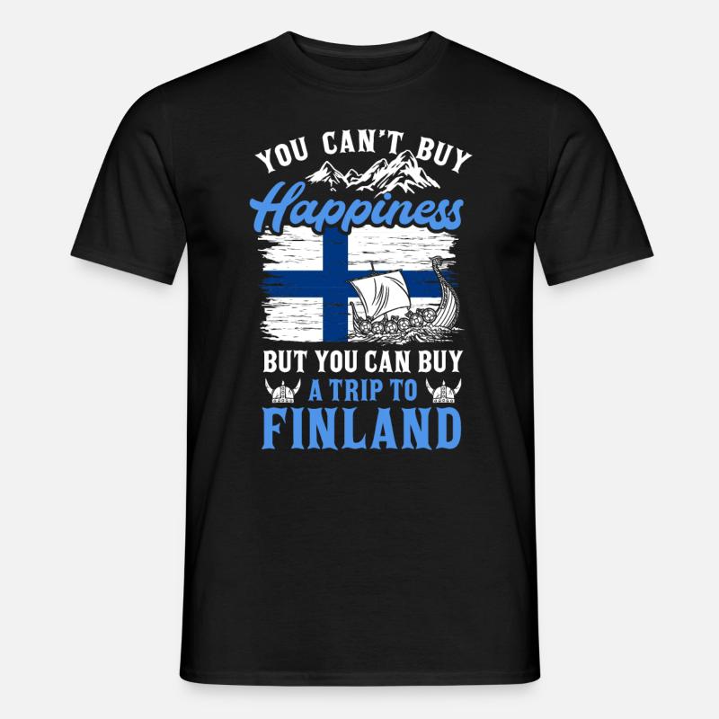Finnland - Männer T-Shirt - Schwarz