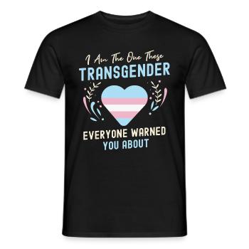 Trans Transgenre Transsexuel Cadeau Queer - T-shirt homme - noir - Devant - AI Model Male 178 light (178cm)
