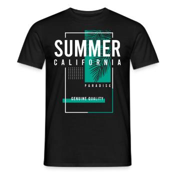Summer California Paradise - Männer T-Shirt - Schwarz - Vorne - AI Model Male 178 light (178cm)