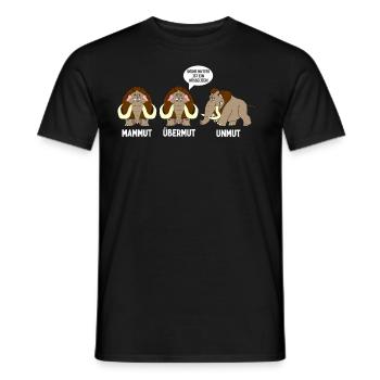 Mammut Übermut Unmut - Männer T-Shirt - Schwarz - Vorne - AI Model Male 178 light (178cm)
