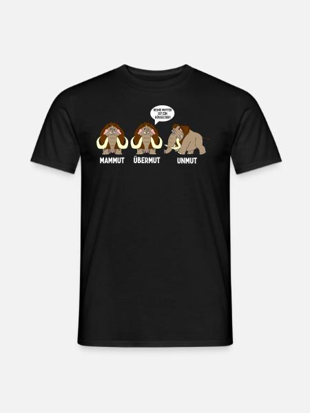 Mammut Übermut Unmut - Männer T-Shirt - Schwarz