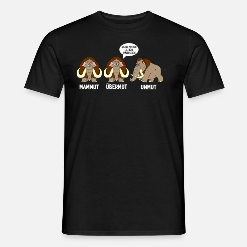 Mammut Übermut Unmut - Männer T-Shirt - Schwarz
