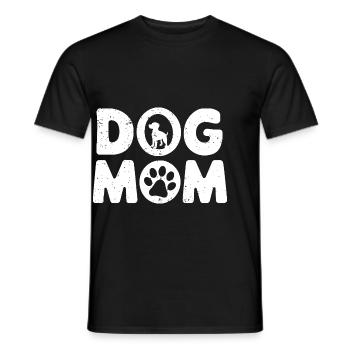 Dog Mom Gift Saying Pets Dog Dog - Men's T-Shirt - black - Front - AI Model Male 178 light (178cm)
