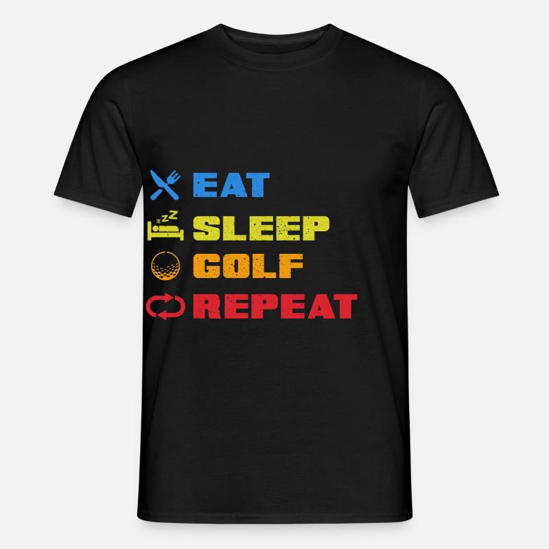 Golfspieler Golf Geschenk Golfschläger Spruch - Männer T-Shirt - Schwarz