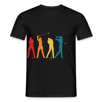 Golf Queen Cadeau Golf Clubs Sports Femme Femmes - T-shirt homme - noir - Devant - AI Model Male 178 light (178cm)