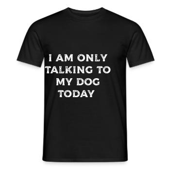 Gift Saying Pets Dog Dog Love - Men's T-Shirt - black - Front - AI Model Male 178 light (178cm)