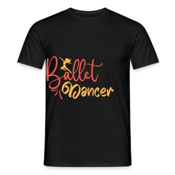 Trop gras pour le cadeau de danseuse de danse classique disant - T-shirt homme - noir - Devant - AI Model Male 178 light (178cm)