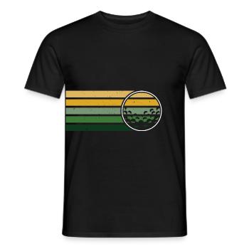 Golfspieler Golf Geschenk Golfschläger Retro - Männer T-Shirt - Schwarz - Vorne - AI Model Male 178 light (178cm)