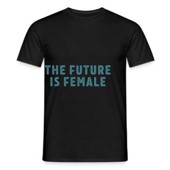 Feminism Saying Gift Vintage Emancipation - Men's T-Shirt - black - Front - AI Model Male 178 light (178cm)