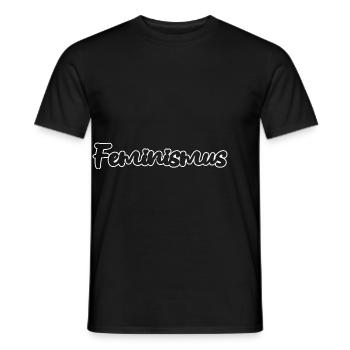 Feminism Saying Gift Vintage Emancipation - Men's T-Shirt - black - Front - AI Model Male 178 light (178cm)