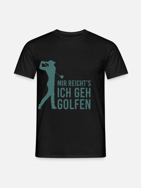 Rentner Mit Schwung Golfsport Golfen Golfspieler - Männer T-Shirt - Schwarz