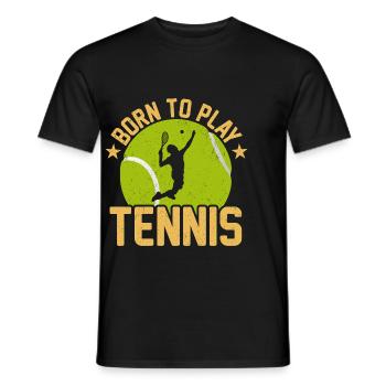 Tennis Lover Tennis Player Tennis Ball Sport - Männer T-Shirt - Schwarz - Vorne - AI Model Male 178 light (178cm)
