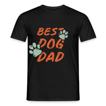 Gift Saying Pets Dog Dog Love Women - Men's T-Shirt - black - Front - AI Model Male 178 light (178cm)