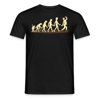 FUN - Evolution Bayer Bier - Geschenk - Bestseller - Männer T-Shirt - Schwarz - Vorne - AI Model Male 178 light (178cm)