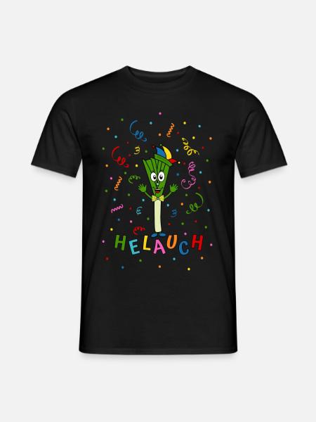 Lauch Helauch - Männer T-Shirt - Schwarz