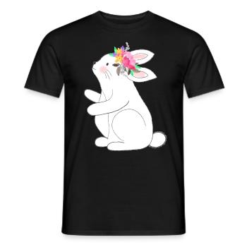 Little with flowers - Men's T-Shirt - black - Front - AI Model Male 178 light (178cm)