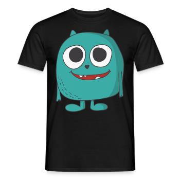 cute monster - Men's T-Shirt - black - Front - AI Model Male 178 light (178cm)
