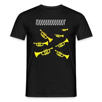 TROMPETTE - T-shirt homme - noir - Devant - AI Model Male 178 light (178cm)