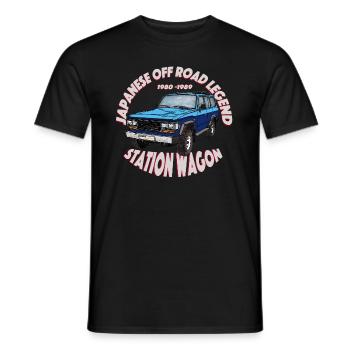 Station wagon blue / blue - Men's T-Shirt - black - Front - AI Model Male 178 light (178cm)