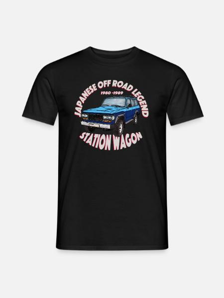 Station wagon blue / blue - Men's T-Shirt - black