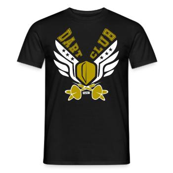Dart Club - Men's T-Shirt - black - Front - AI Model Male 178 light (178cm)