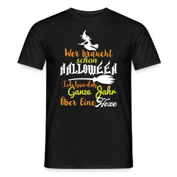 Je suis une sorcière - T-shirt homme - noir - Devant - AI Model Male 178 light (178cm)
