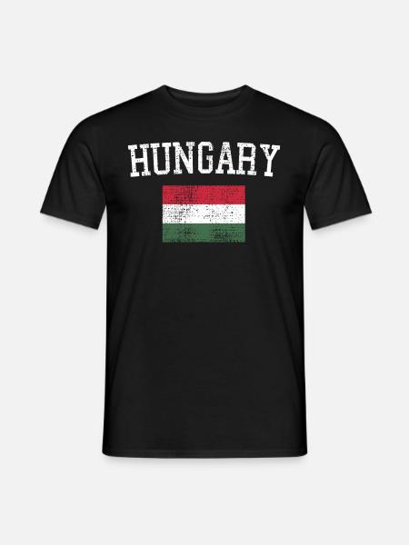 Ungarn - Männer T-Shirt - Schwarz
