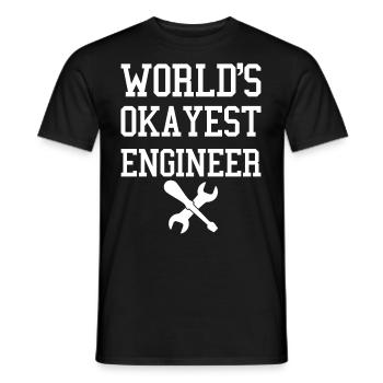 Ingenieurin - Männer T-Shirt - Schwarz - Vorne - AI Model Male 178 light (178cm)