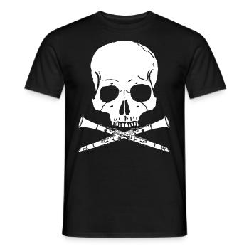 Clarinet Instrument Teacher Player - Men's T-Shirt - black - Front - AI Model Male 178 light (178cm)