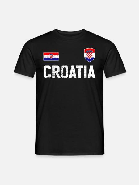 Kroatien Trikot - Männer T-Shirt - Schwarz