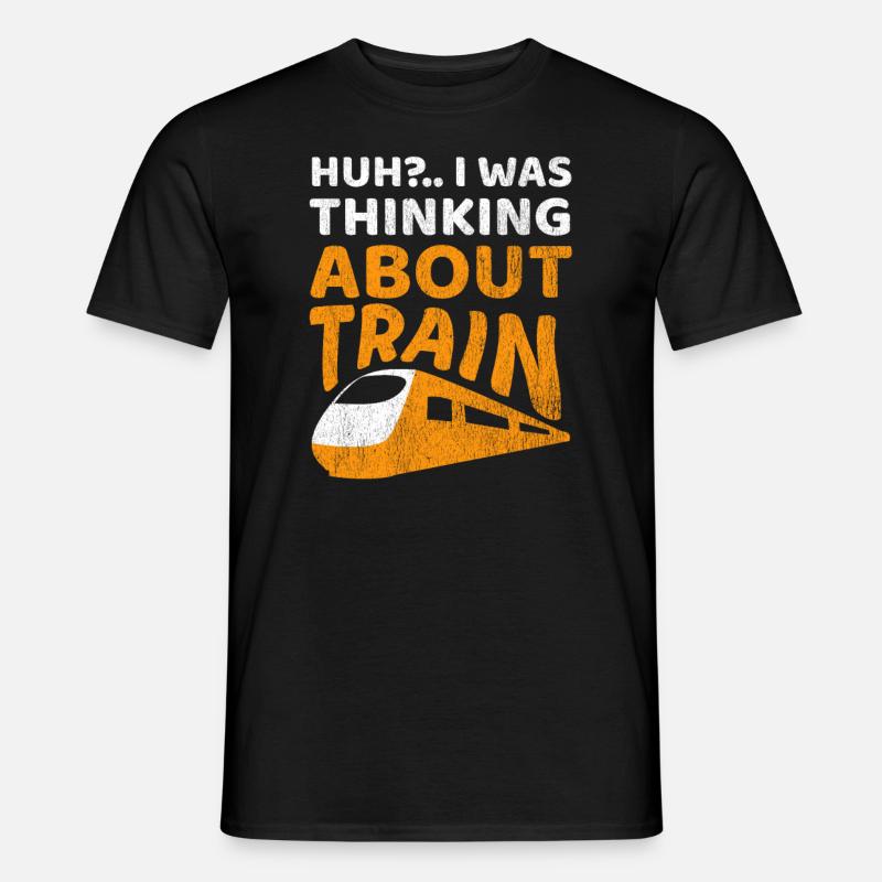 Eisenbahn - Männer T-Shirt - Schwarz