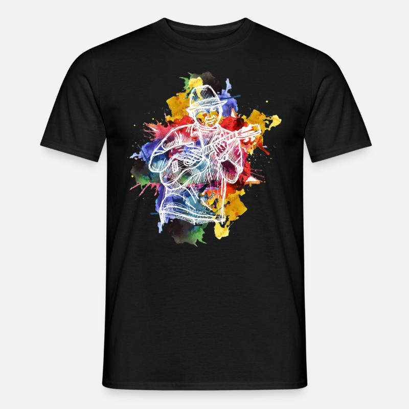 Ukulele - Männer T-Shirt - Schwarz