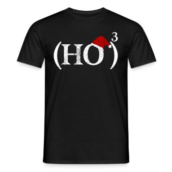 Noël maths drôle - T-shirt homme - noir - Devant - AI Model Male 178 light (178cm)