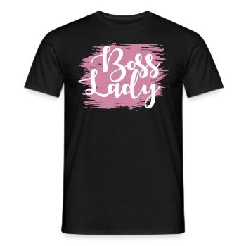 Patron dame - T-shirt homme - noir - Devant - AI Model Male 178 light (178cm)