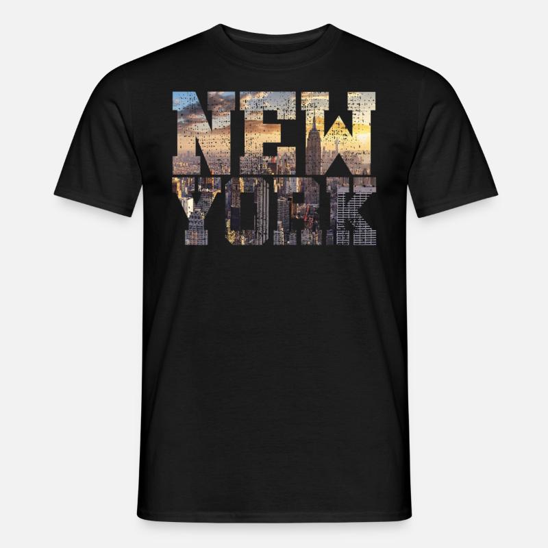 New York Big Apple - Männer T-Shirt - Schwarz