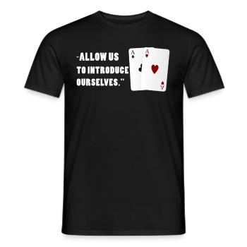 Poker Aces Texas Hold'em - T-shirt homme - noir - Devant - AI Model Male 178 light (178cm)