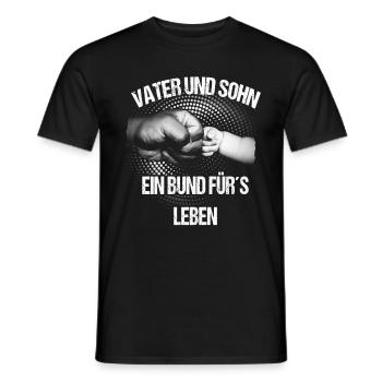 Vater und Sohn - Ein Bund fürs Leben - Männer T-Shirt - Schwarz - Vorne - AI Model Male 178 light (178cm)