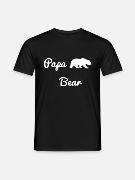 Papa Ours - Top idée de cadeau pour lui ! - T-shirt homme - noir