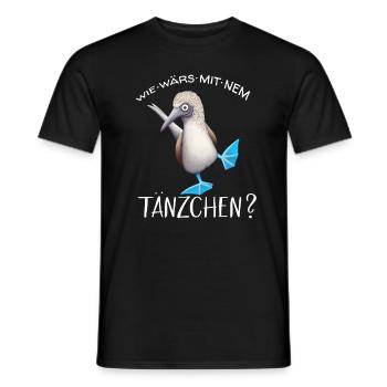 Blaufußtölpel Tänzchen Lustiges Tänzer Geschenk - Männer T-Shirt - Schwarz - Vorne - AI Model Male 178 light (178cm)