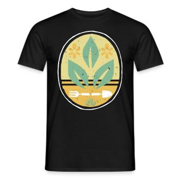 Garten Premium Shirt Gärtner Geschenk Garden - Männer T-Shirt - Schwarz - Vorne - AI Model Male 178 light (178cm)