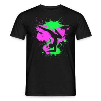 Kunstturnen Bodenturnen Fitness Sport Gymnastic - Männer T-Shirt - Schwarz - Vorne - AI Model Male 178 light (178cm)