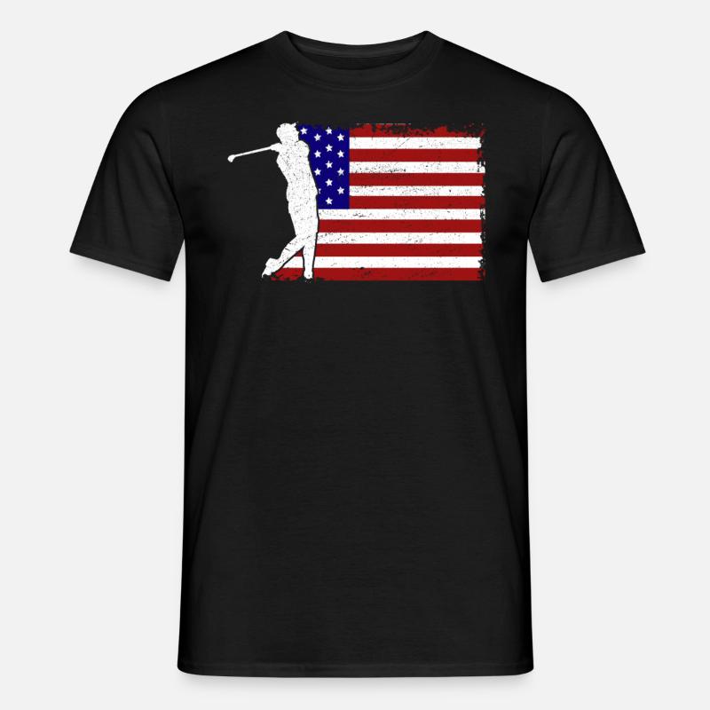 Golf Amerika - Männer T-Shirt - Schwarz